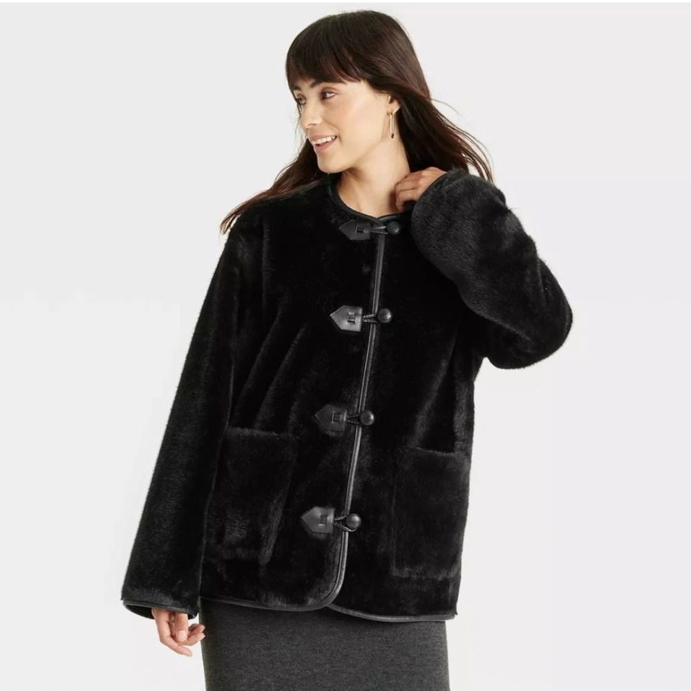 Universal Thread Black Teddy Jacket